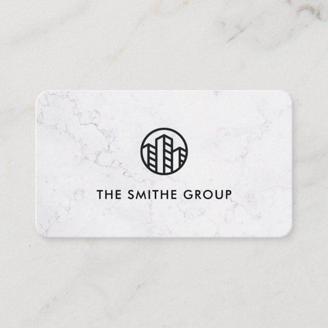 Carte De Visite Capital-risque | Entreprise | Marbre (Devant)