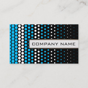 Carte De Visite Capri et White Polka Dot Professional