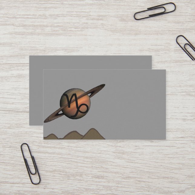 Carte De Visite Capricorn (Devant/Arrière en situation)