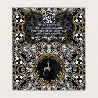 Carte De Visite Capricorn Earth Energy Color Palette Folded