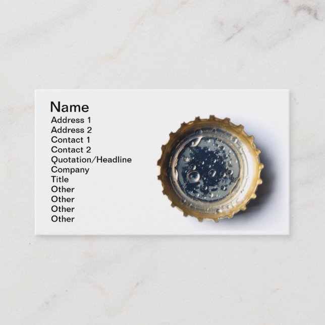 Carte De Visite Capsule (Devant)