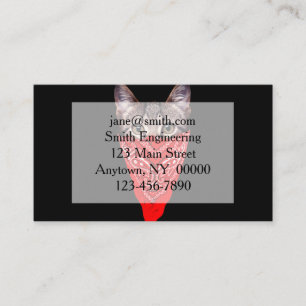 Carte De Visite Capuchon de chat