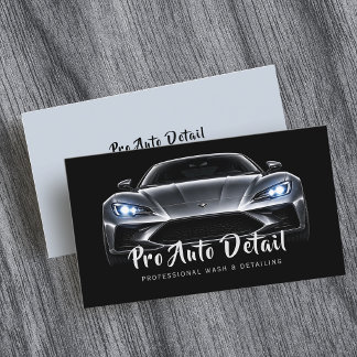 Carte De Visite Car Auto Detail Cleaning Service