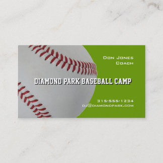 Carte De Visite Car de camp de base-ball