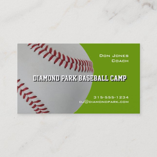 Carte De Visite Car de camp de base-ball (Devant)