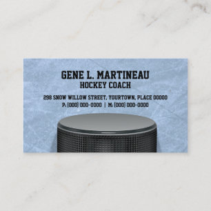 Carte De Visite Car de hockey sur glace
