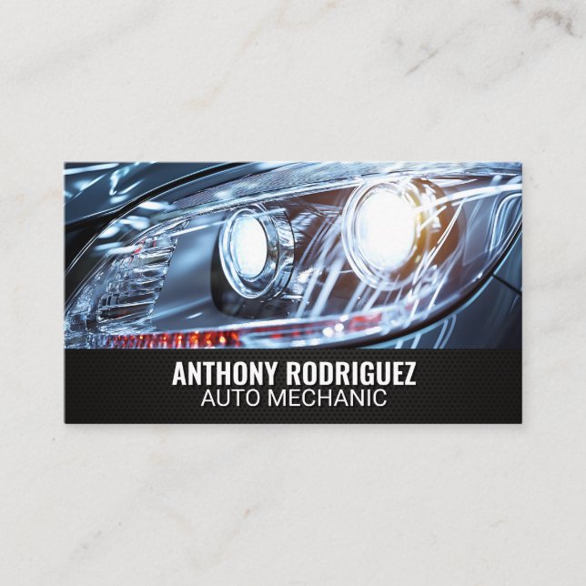 Carte De Visite Car Head Lights (Devant)