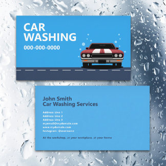 Carte De Visite Car Washing