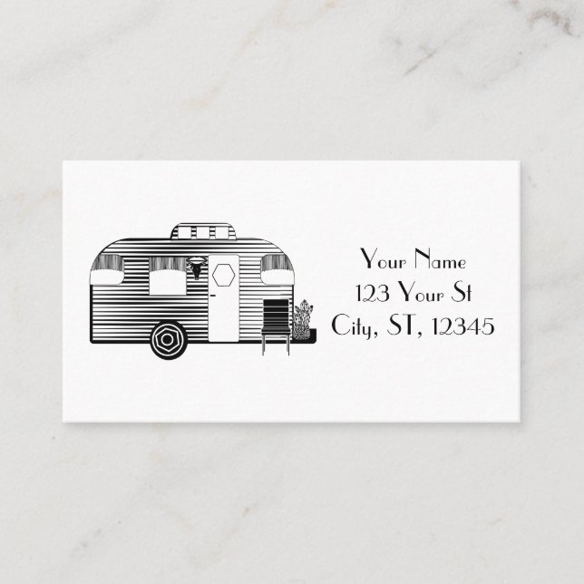 Carte De Visite Caravane Camper Traveller Thunder_Cove (Devant)