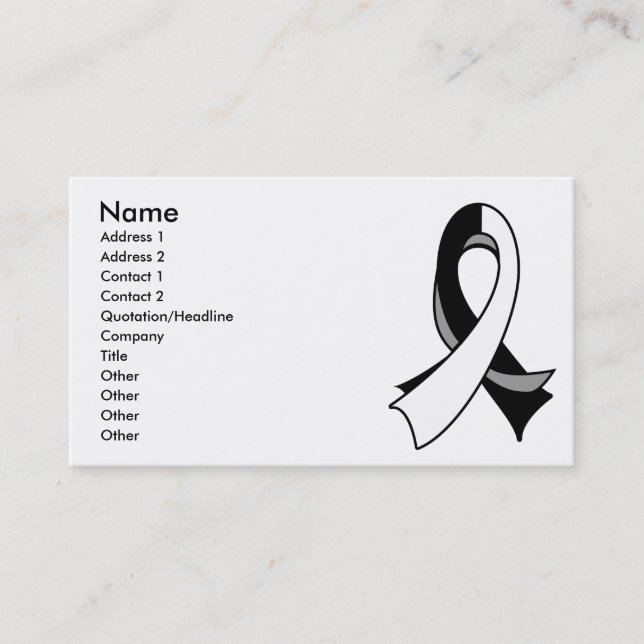 Carte de visite carcinoïde de ruban de Cancer (Devant)