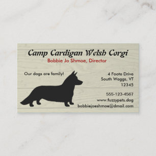 Carte De Visite Cardigan Welsh Corgi
