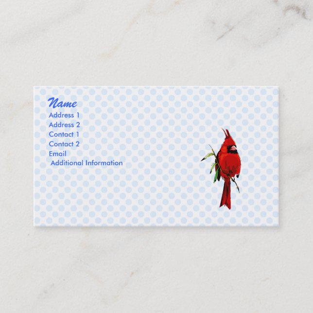 Carte De Visite Cardinal de cardan (Devant)