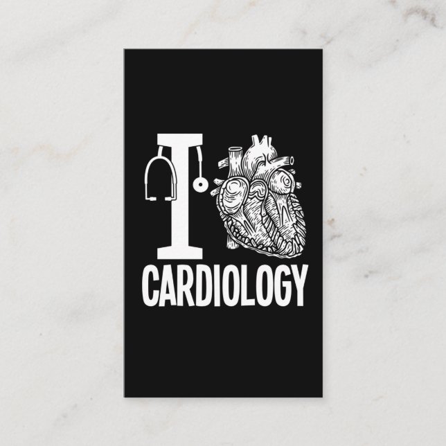 Carte De Visite Cardiologie de l'amour Chirurgie cardiaque Cardiol (Devant)