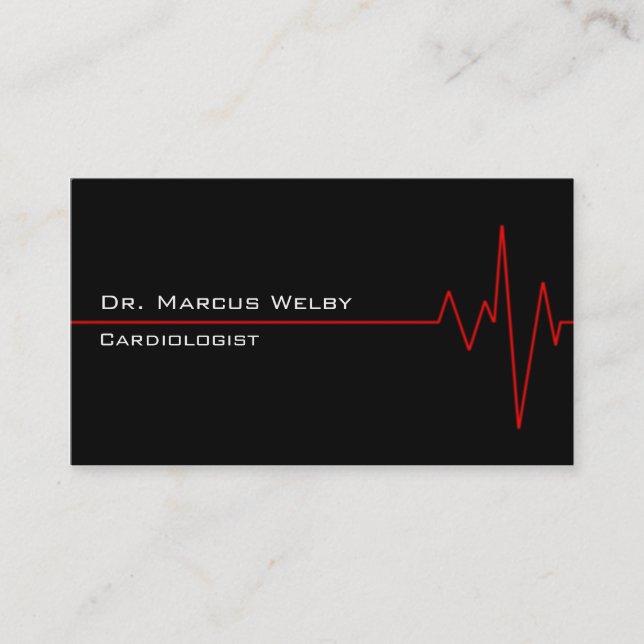 Carte De Visite Cardiologue (Devant)