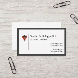 Carte de visite cardiologue