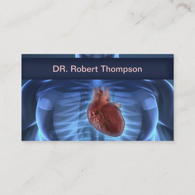 Carte De Visite Cardiologue/cardiologie/carte de Cardiosurgeons (Devant)