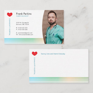 Carte De Visite Cardiologue Spécialiste du coeur Docteur cardi