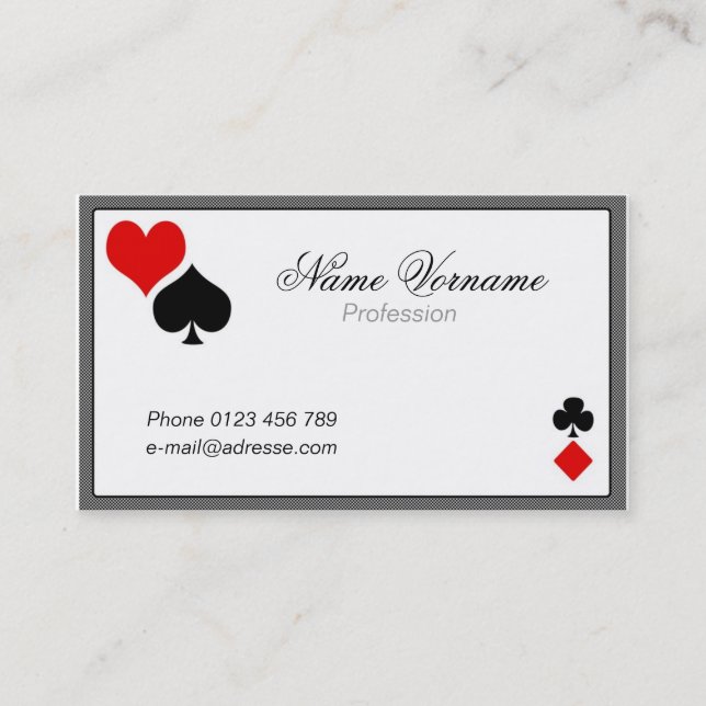 Carte De Visite Cards (Devant)