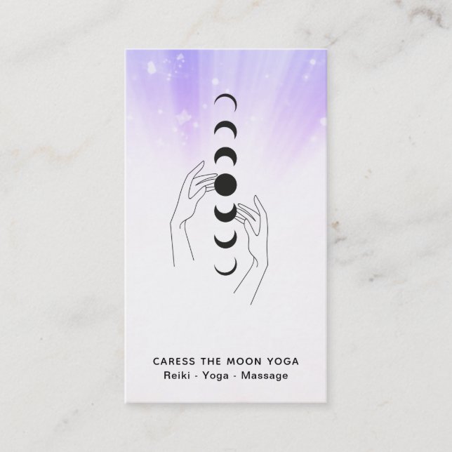 Carte De Visite *~* Caresser Les Phases De La Lune + Célébration D (Devant)