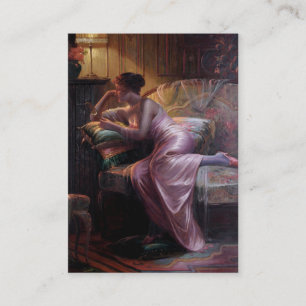 Carte De Visite Carlier : Madame élégante avec le miroir
