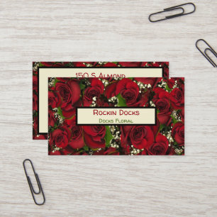 Carte De Visite Carmine Roses