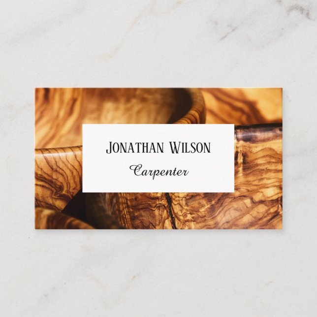 Carte De Visite Carpenter professionnel classique promouvoir votre (Devant)