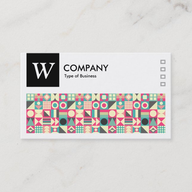 Carte De Visite Carré 110419 - Logo et panneau v2 - Noir (Devant)