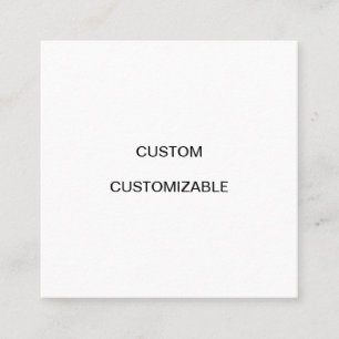 CARTE DE VISITE CARRÉ AFFAIRES PERSONNALISABLES FAITES SUR COMMANDE DE