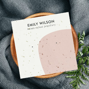 CARTE DE VISITE CARRÉ AFFICHAGE DE RESTAURATION DE L'ÉTIQUETTE DE PAIX 