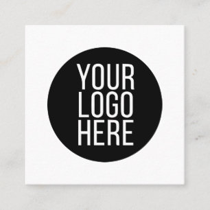 Carte De Visite Carré Ajouter une couleur simple minimaliste modifiable 