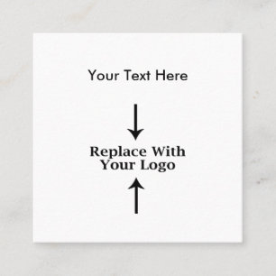 Carte De Visite Carré Ajoutez votre logo