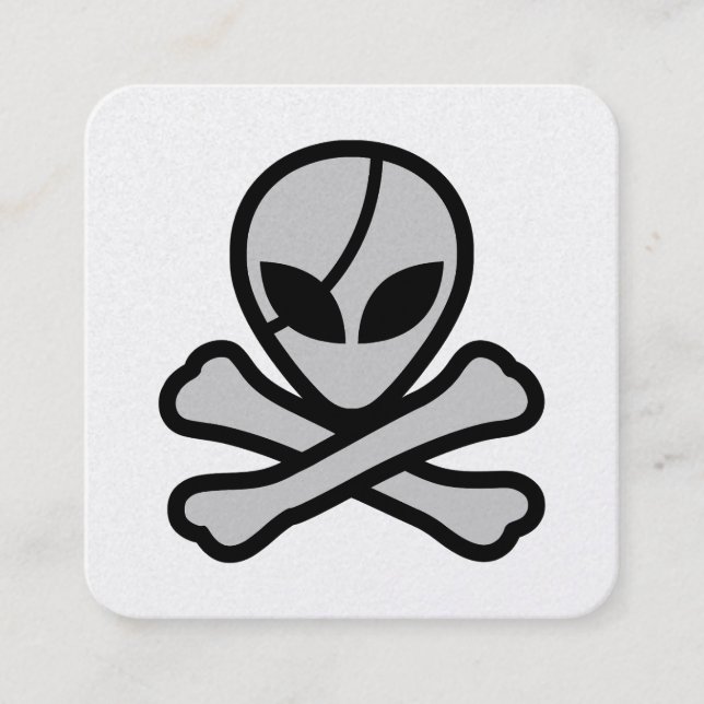 Carte De Visite Carré Alien Pirate (Devant)