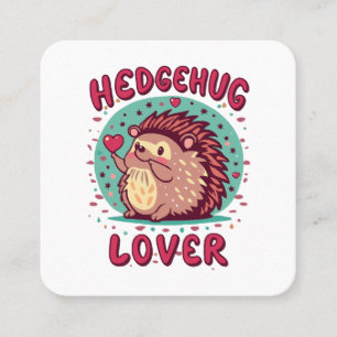 Carte De Visite Carré Amoureux de Hedgehug