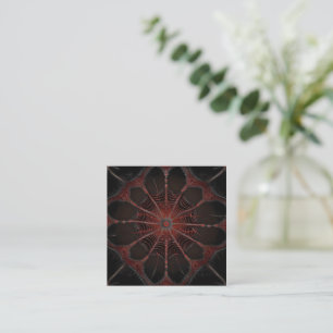 Carte De Visite Carré Araignée de Redback Fractal Art,