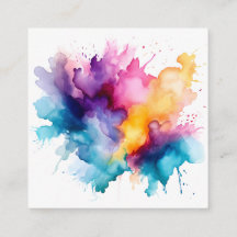Arc-en-ciel à éclaboussure aquarelle