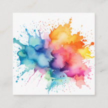 Arc-en-ciel à éclaboussure aquarelle