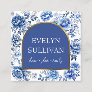 Carte De Visite Carré Arche fleurie de la Chinoiserie