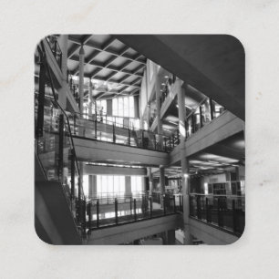 Carte De Visite Carré Architecture moderne - Bibliothèque centrale Cardi