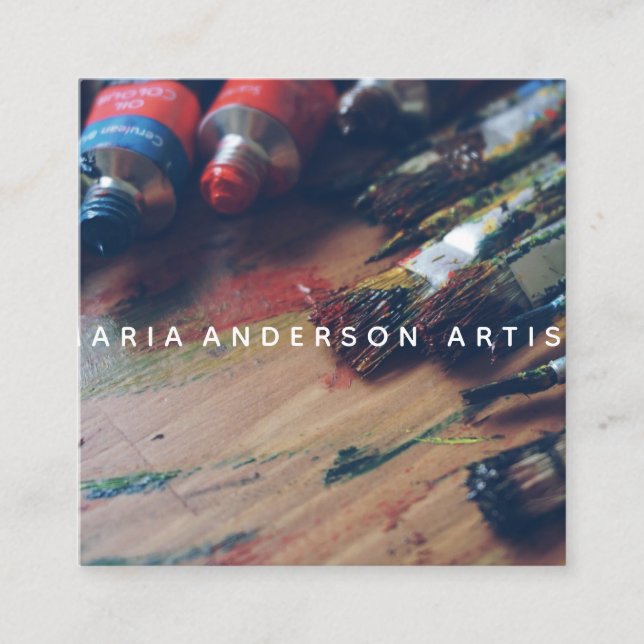 Carte De Visite Carré Art Studio (Devant)