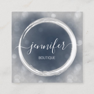 Carte De Visite Carré Artiste de maquillage professionnel Logo de la mar