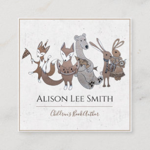 Carte De Visite Carré Auteur de livres pour enfants