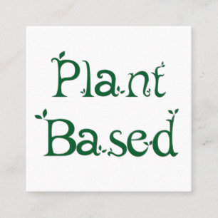 Carte De Visite Carré Basé sur le plante