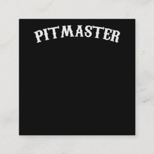 Carte De Visite Carré BBQ BBQ Pitmaster Chef Papa Fars Day