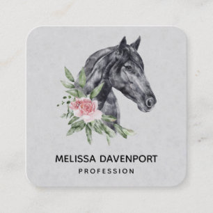 Carte De Visite Carré Beautiful Horse Head