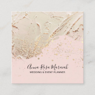 Carte De Visite Carré *~* Beauty Gold Parties scintillant Mariage Élégan