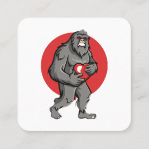 Carte De Visite Carré bigfoot cœur valentines day