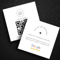 Blanc Google Commentaires Custom Business Logo Cod