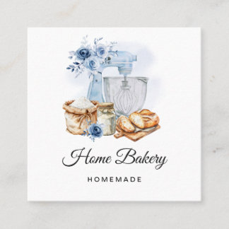 Carte De Visite Carré Blender Blue Pain de Campagne Boulangerie