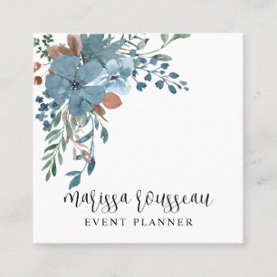 Carte de visite Carré Boho Floral Event Planner
