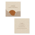 Boho Terracotta Sable Abstrait bijoux artisanal Bu